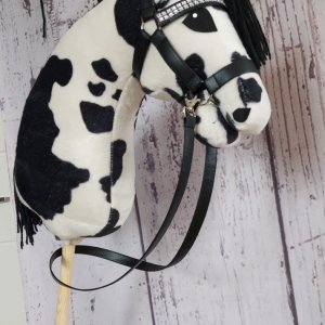 srokaty hobby horse formatu A3, w łaty