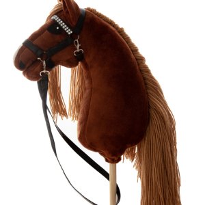 Hobby horse kasztan z długą grzywą formatu A4